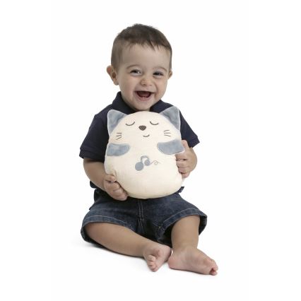 Chicco - Plyšová interaktivní hračka kočka 3xAAA