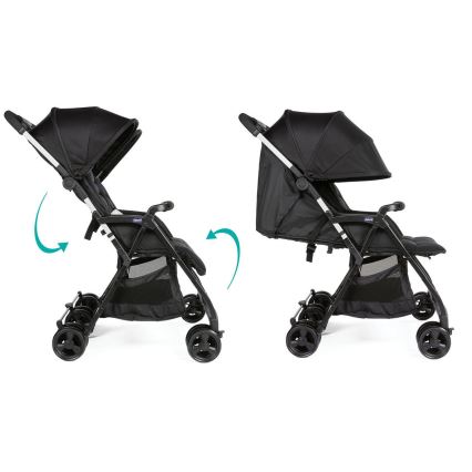 Chicco - Sportovní kočárek pro dvojčata OHLALA TWIN Black Night černá