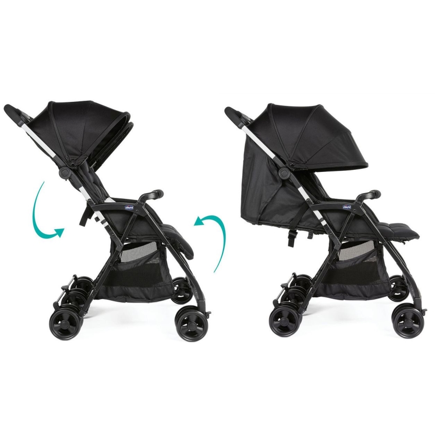 Chicco - Sportovní kočárek pro dvojčata OHLALA TWIN Black Night černá