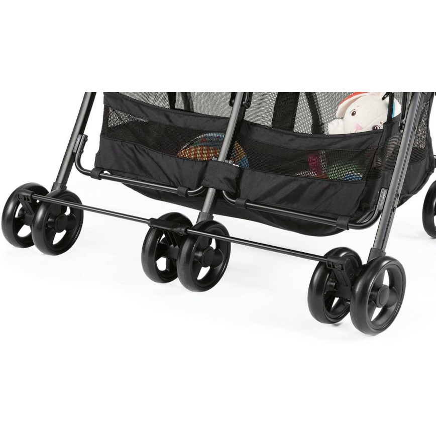 Chicco - Sportovní kočárek pro dvojčata OHLALA TWIN Black Night černá