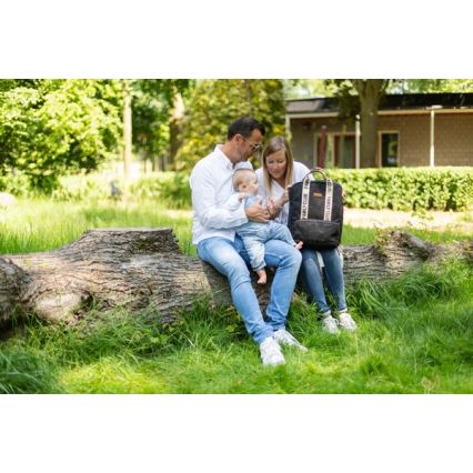 Childhome - Přebalovací batoh FAMILY CLUB černá