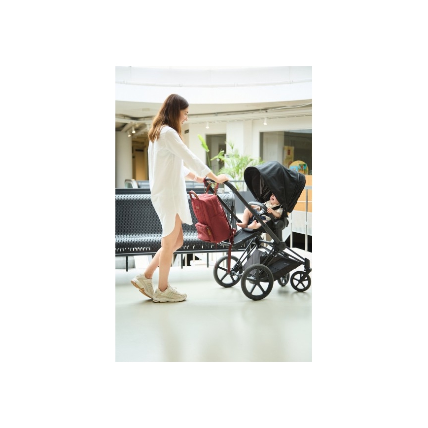 Childhome - Přebalovací batoh FAMILY CLUB červená
