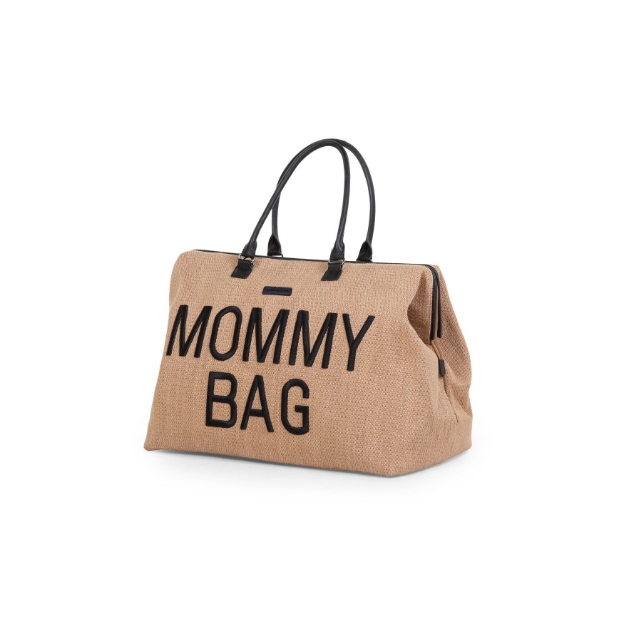 Childhome - Přebalovací taška MOMMY BAG RAFFIA LOOK béžová