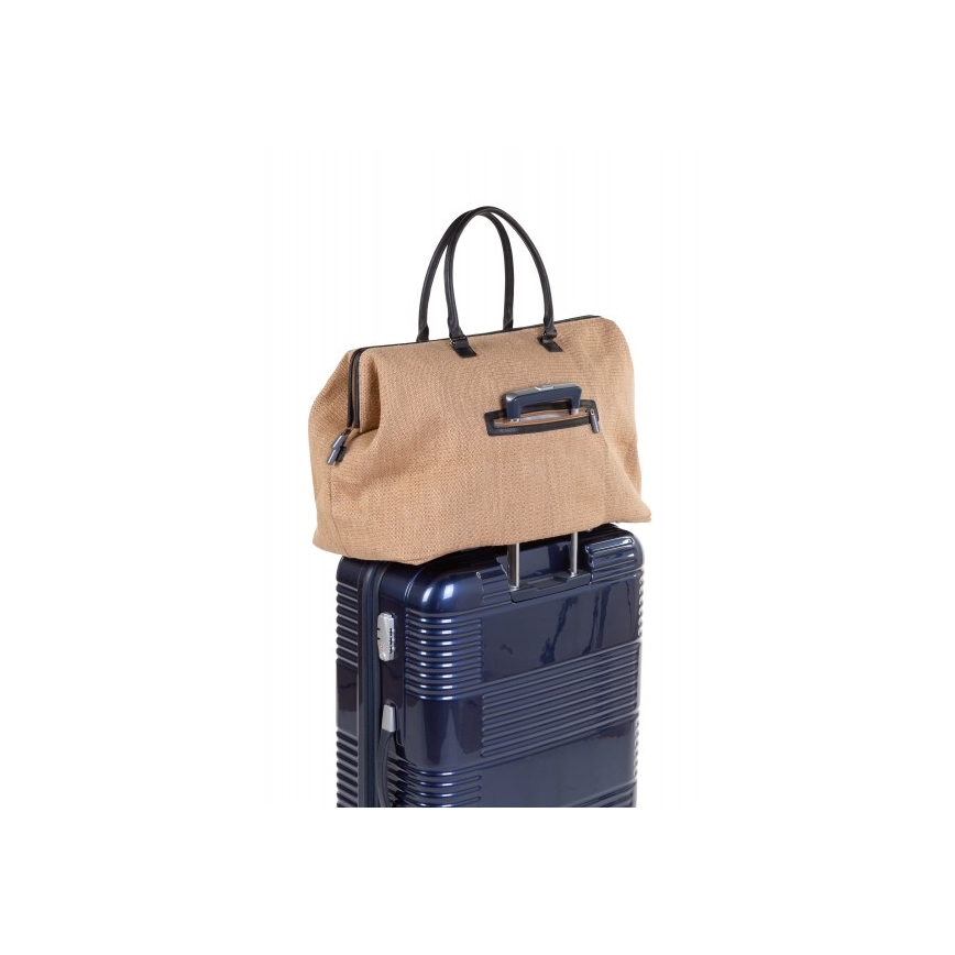 Childhome - Přebalovací taška MOMMY BAG RAFFIA LOOK béžová