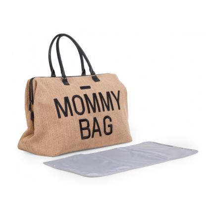 Childhome - Přebalovací taška MOMMY BAG RAFFIA LOOK béžová