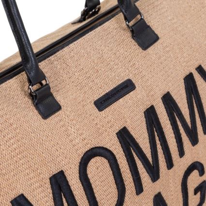 Childhome - Přebalovací taška MOMMY BAG RAFFIA LOOK béžová