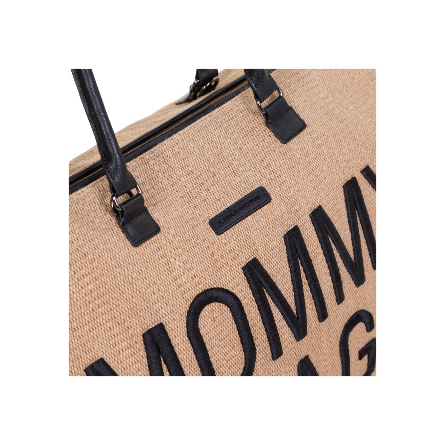 Childhome - Přebalovací taška MOMMY BAG RAFFIA LOOK béžová