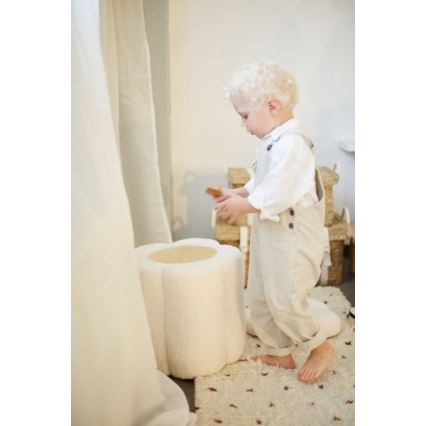 Childhome - Taburet FLOWER pr. 35 cm krémová