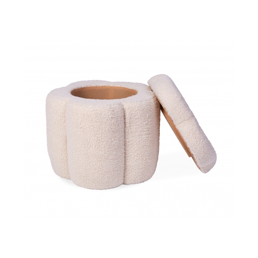 Childhome - Taburet FLOWER pr. 35 cm krémová