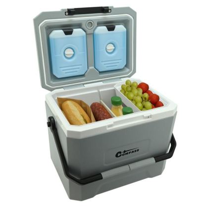 Chladící box s chladící vložkou 16 l šedá
