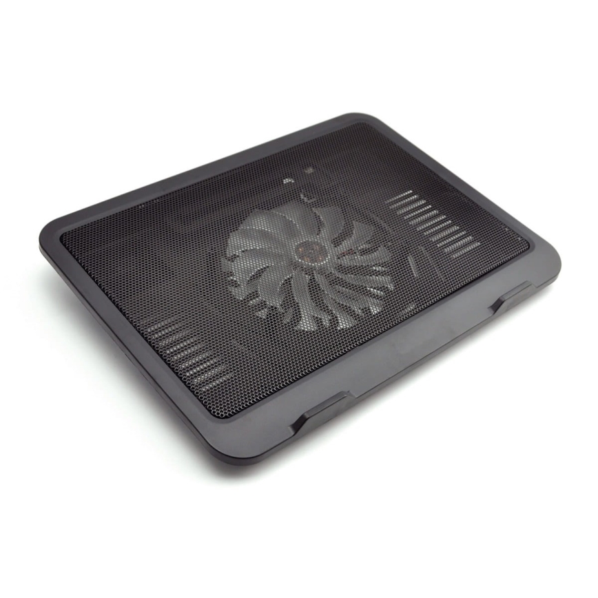 Chladící podložka pro notebook 1x ventilátor 1xUSB černá