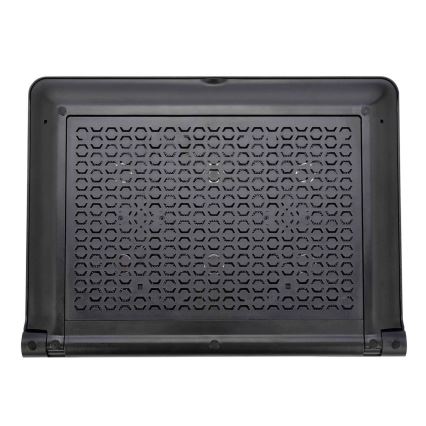 Chladící podložka pro notebook 6x ventilátor 2xUSB černá