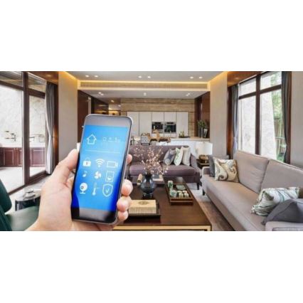 Chytrá dvojitá zásuvka SMART 3680W/230V/16A Wi-Fi Tuya SCHUKO