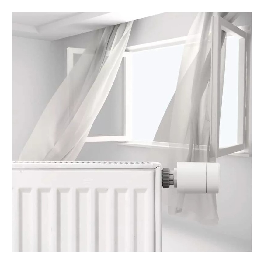 Chytrá termostatická hlavice s LCD displejem GoSmart M30x1,5 2xAA/1,5V Tuya