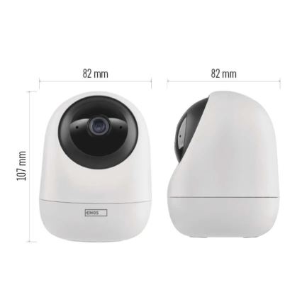 Chytrá vnitřní otočná kamera se senzorem pohybu GoSmart 5V Wi-Fi Tuya bílá