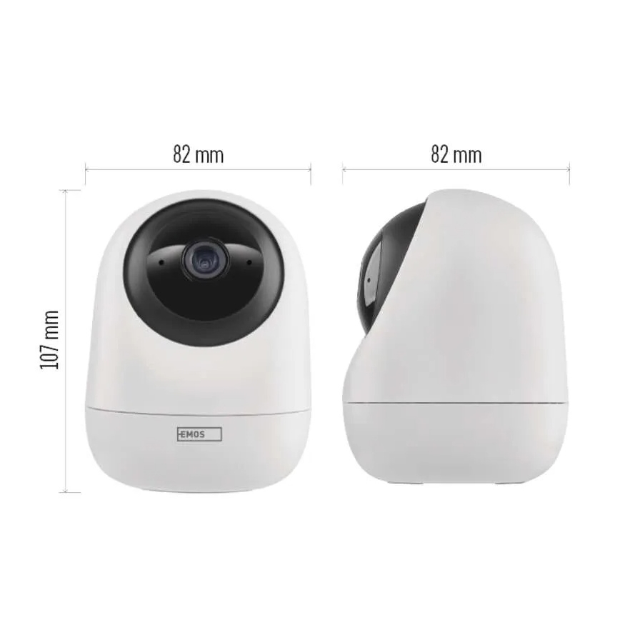 Chytrá vnitřní otočná kamera se senzorem pohybu GoSmart 5V Wi-Fi Tuya bílá