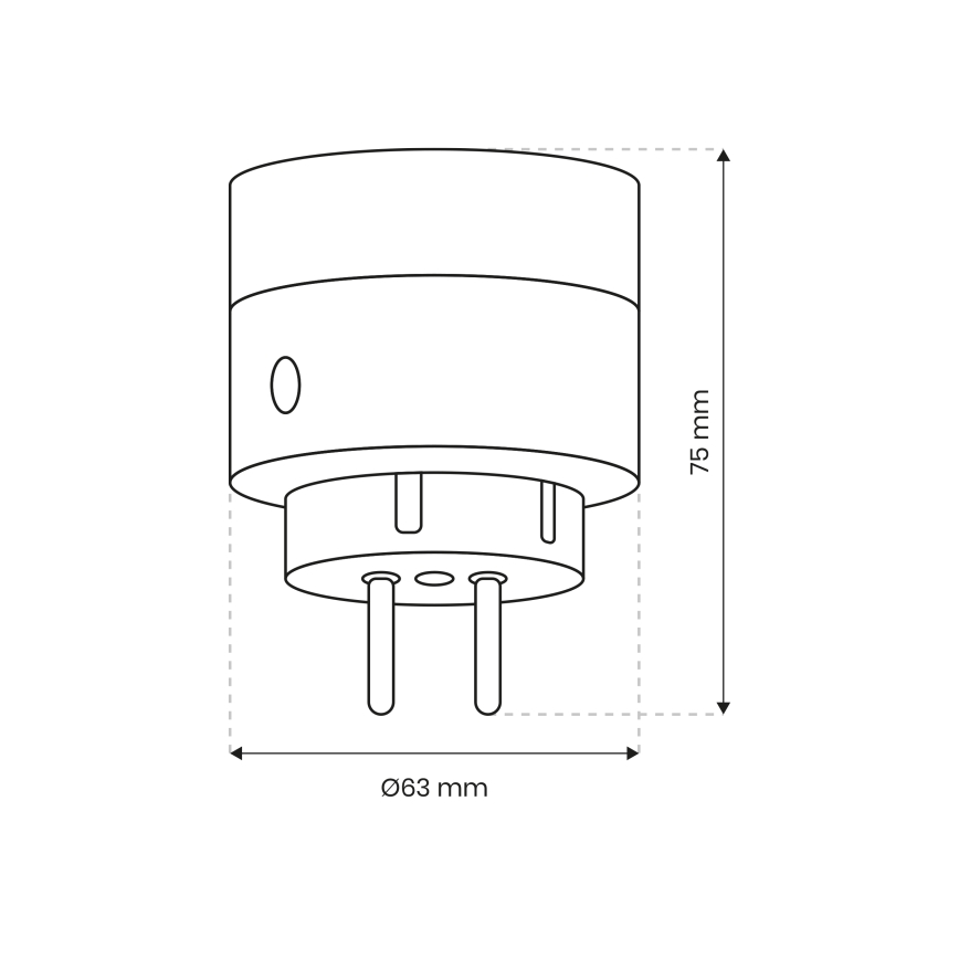 Chytrá zásuvka 2300W/230V/10A Wi-Fi Tuya