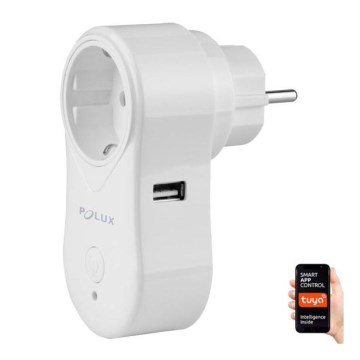 Chytrá zásuvka SMART 3400W/230V Wi-Fi Tuya + USB SCHUKO
