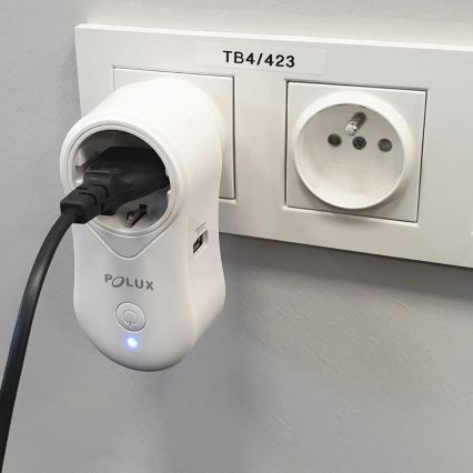 Chytrá zásuvka SMART 3400W/230V Wi-Fi Tuya + USB SCHUKO