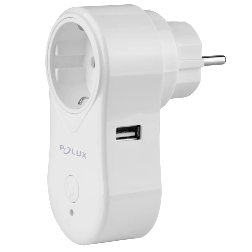 Chytrá zásuvka SMART 3400W/230V Wi-Fi Tuya + USB SCHUKO