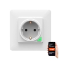 Chytrá zásuvka SMART 3680W/230V/16A Wi-Fi Tuya SCHUKO