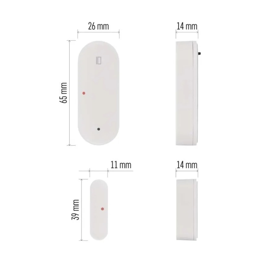 Chytrý senzor dveří GoSmart 1xCR2032