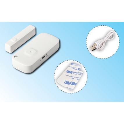 Chytrý senzor oken a dveří 3,7V 500 mAh Wi-Fi Tuya