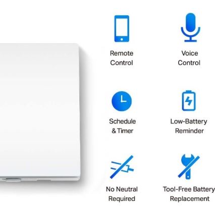 Chytrý světelný vypínač 2xAAA