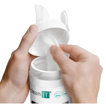 CLEAN IT CL-141 - Vlhčené čisticí utěrky na obrazovky 100 ks