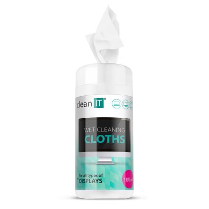 CLEAN IT CL-141 - Vlhčené čisticí utěrky na obrazovky 100 ks