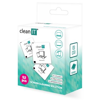 CLEAN IT CL-150 - Čisticí ubrousky mokré kusové 52 ks