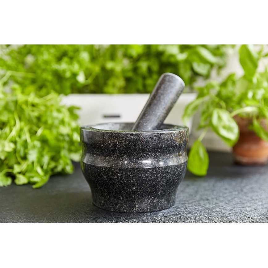 Cole&Mason - Granitový hmoždíř s tloučkem GRANITE pr. 18 cm žula/černá