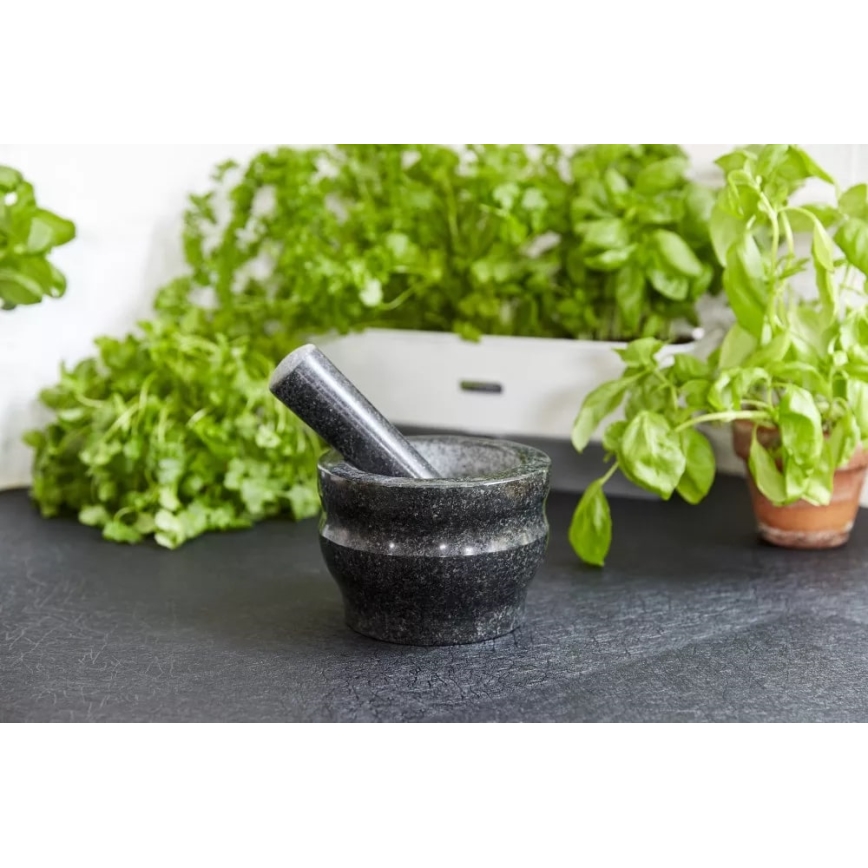 Cole&Mason - Granitový hmoždíř s tloučkem GRANITE pr. 18 cm žula/černá