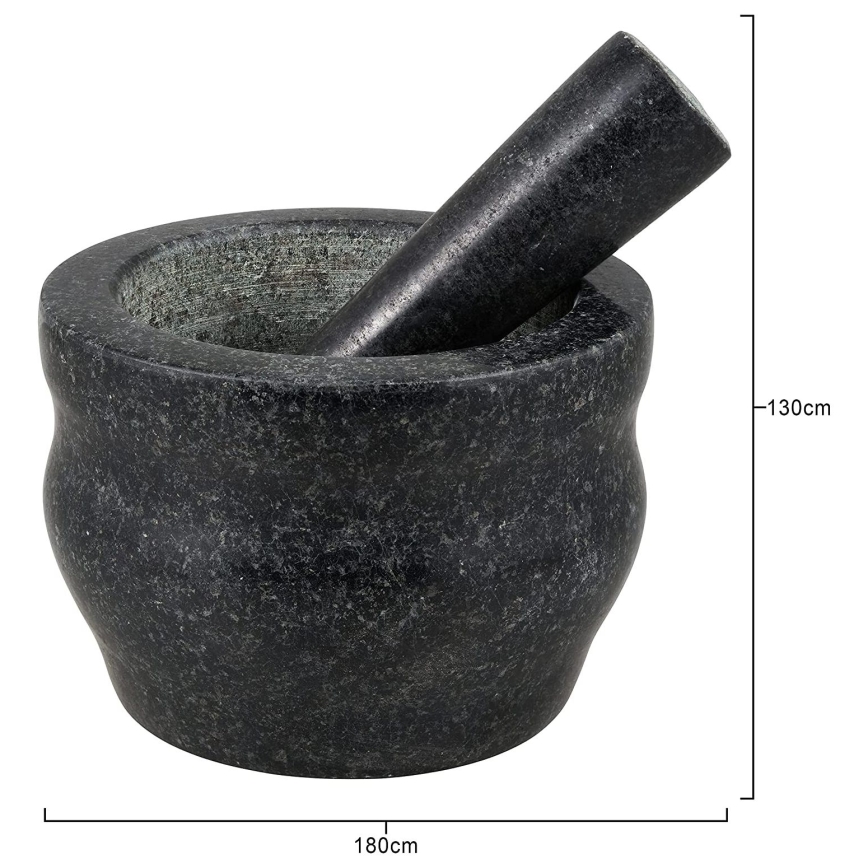 Cole&Mason - Granitový hmoždíř s tloučkem GRANITE pr. 18 cm žula/černá