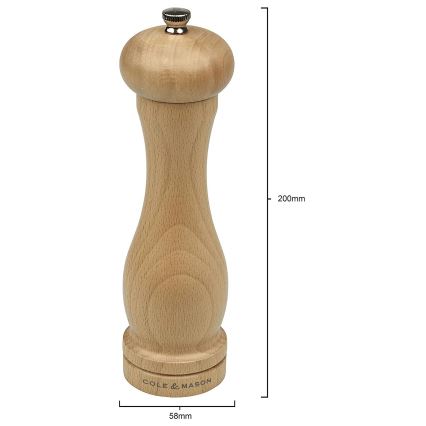 Cole&Mason - Mlýnek na pepř CAPSTAN BEECH buk 20 cm