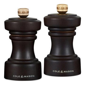 Cole&Mason - Sada mlýnků na sůl a pepř HOXTON 2 ks 10,4 cm buk/hnědá