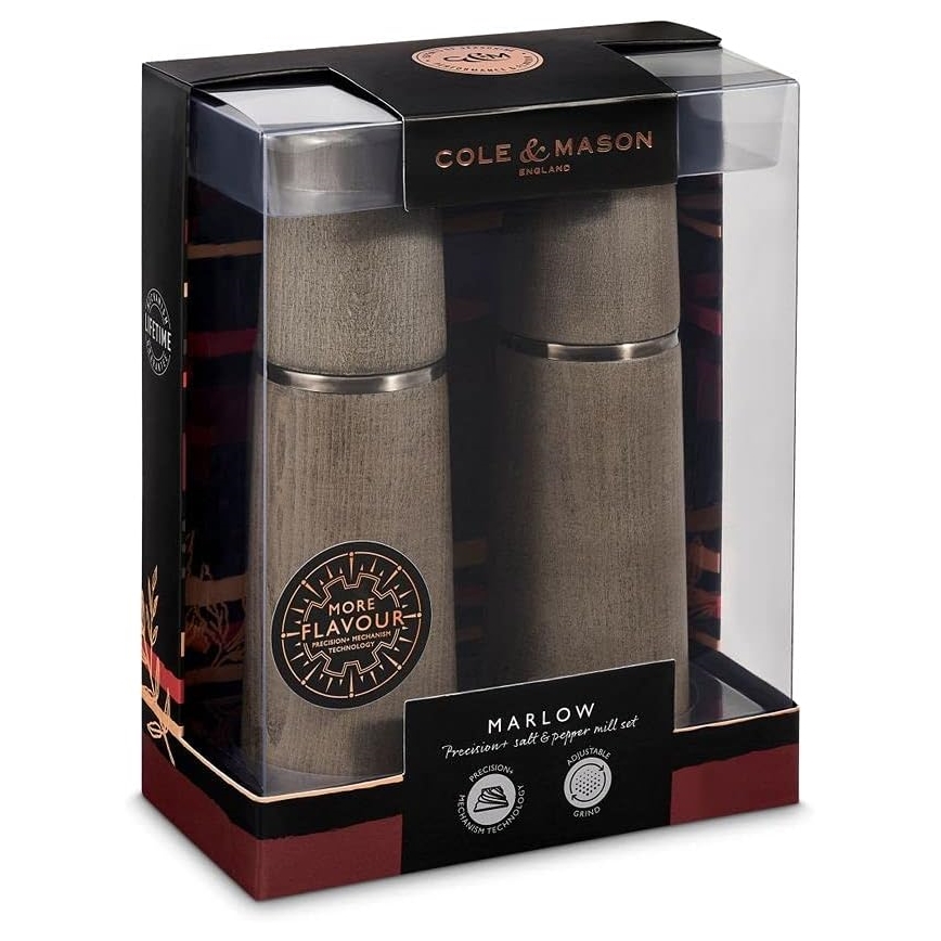 Cole&Mason - Sada mlýnků na sůl a pepř MARLOW buk 2 ks 18,5 cm