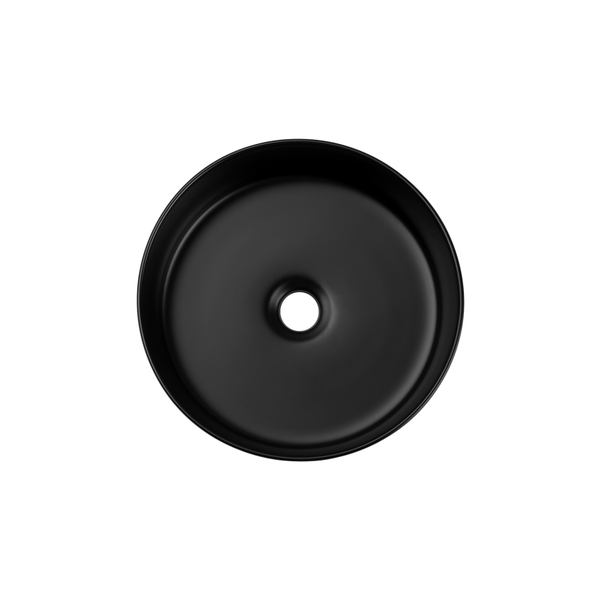 COMAD BEYOND 2 BLACK ( E-6565 ) - Umyvadlo na desku BEYOND pr. 36 cm keramika/matná černá