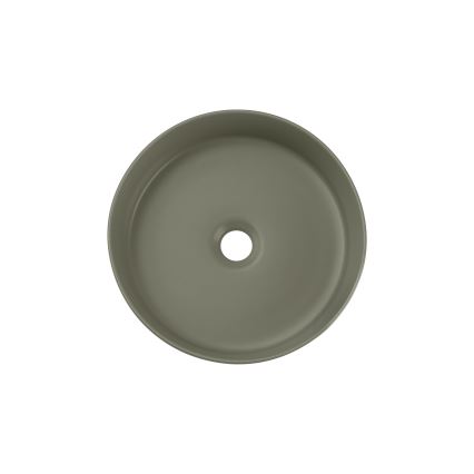 COMAD BEYOND 2 OLIVER GREEN ( E-6565 ) - Umyvadlo na desku BEYOND pr. 36 cm keramika/matná zelená
