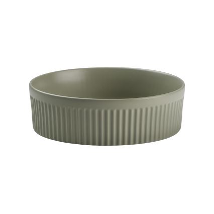 COMAD BEYOND 2 OLIVER GREEN ( E-6565 ) - Umyvadlo na desku BEYOND pr. 36 cm keramika/matná zelená