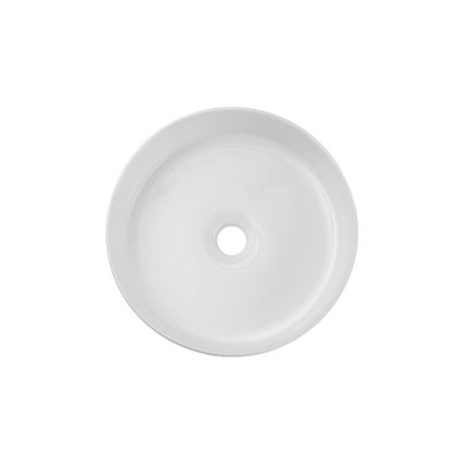 COMAD BEYOND 2 WHITE ( E-6565 ) - Umyvadlo na desku BEYOND pr. 36 cm keramika/lesklá bílá