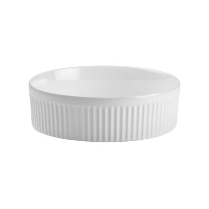 COMAD BEYOND 2 WHITE ( E-6565 ) - Umyvadlo na desku BEYOND pr. 36 cm keramika/lesklá bílá