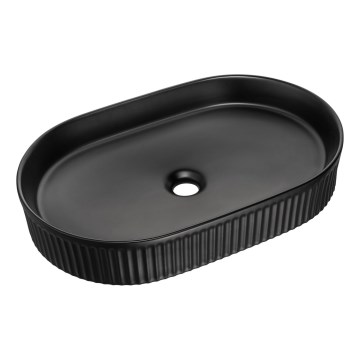COMAD BEYOND 3 BLACK ( E-6531 ) - Umyvadlo na desku BEYOND 56x36 cm keramika/matná černá