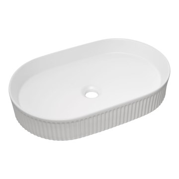 COMAD BEYOND 3 WHITE ( E-6531 ) - Umyvadlo na desku BEYOND 56x36 cm keramika/lesklá bílá