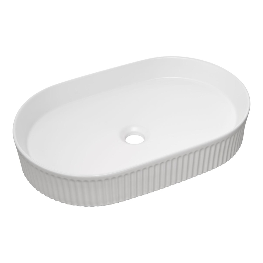 COMAD BEYOND 3 WHITE ( E-6531 ) - Umyvadlo na desku BEYOND 56x36 cm keramika/lesklá bílá