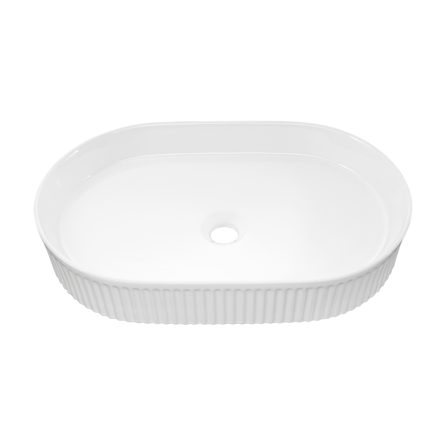 COMAD BEYOND 3 WHITE ( E-6531 ) - Umyvadlo na desku BEYOND 56x36 cm keramika/lesklá bílá