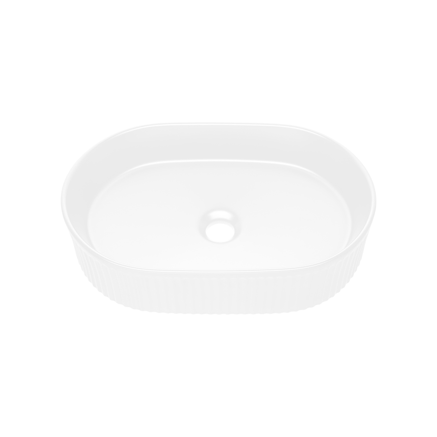 COMAD BEYOND 5 WHITE ( E-6564 ) - Umyvadlo na desku BEYOND 48x32,5 cm keramika/matná bílá