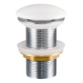 COMAD CLICK-CLACK T201-3 - Umyvadlová výpusť CLICK-CLACK pr. 7 cm lesklá bílá