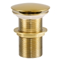 COMAD CLICK-CLACK T201G-3 - Umyvadlová výpusť CLICK-CLACK pr. 7 cm lesklá zlatá