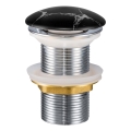 COMAD CLICK-CLACK T201M-B2-3 - Umyvadlová výpusť CLICK-CLACK pr. 7 cm matná černá